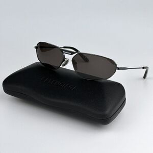 NEW Balenciaga BB0245S 001 Grey Geometric Unisex Sunglasses BB 0245S